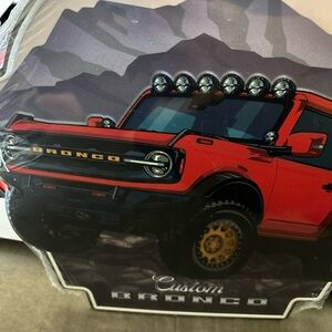 Ford Custom Bronco Metal Sign Vintage Mancave Garage 12x12 Official Licensed New